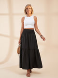 Aitana | Falda Midi Elegante de Color Liso